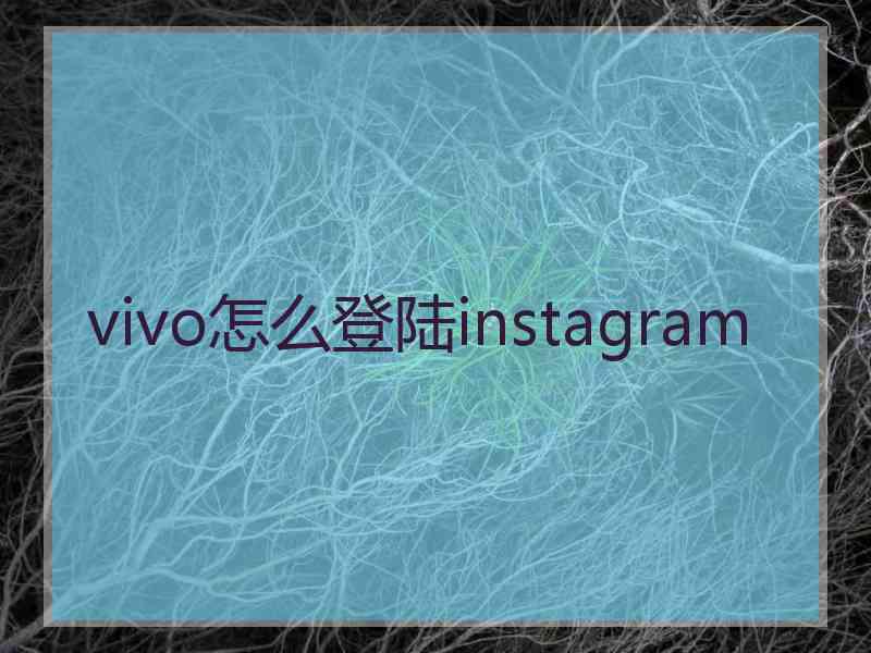 vivo怎么登陆instagram