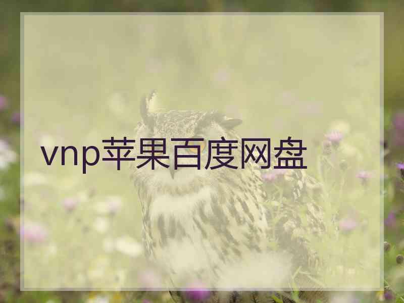 vnp苹果百度网盘